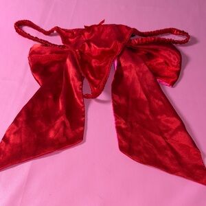 Victoria's Secret Red Satin Panties